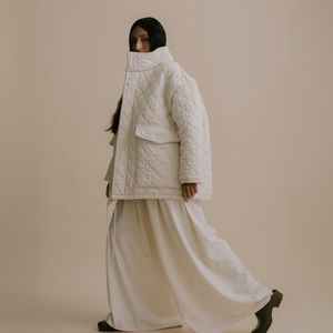 BROWN Everybody World Quilt Coat - Brown